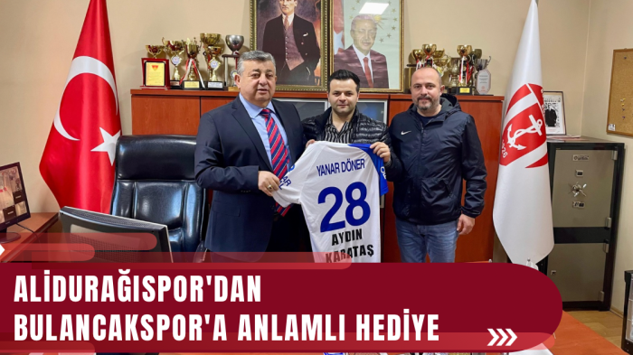 Alidurağıspor'dan Bulancakspor'a anlamlı hediye