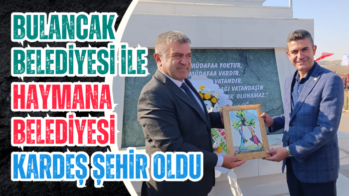 Bulancak Belediyesi ile Haymana Belediyesi kardeş şehir oldu