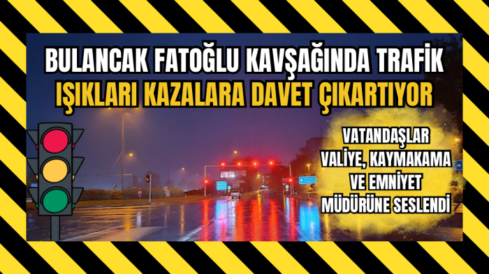 Bulancak Fatoğlu Kavşağında Trafik Işıkları Kazalara Davet Çıkartıyor