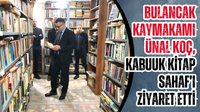 Bulancak Kaymakamı Ünal Koç, Kabuuk Kitap Sahaf’ı ziyaret etti