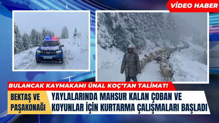 Bulancak kaymakamından talimat jandarma kurtarma çalışmalarına başladı