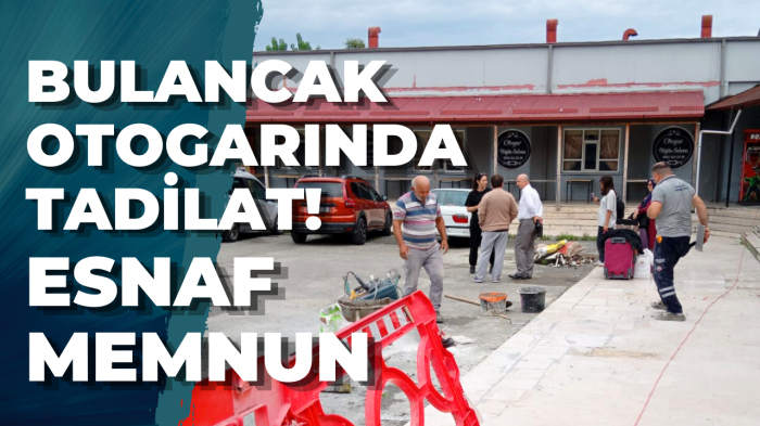 Bulancak Otogarında tadilat! Esnaf memnun