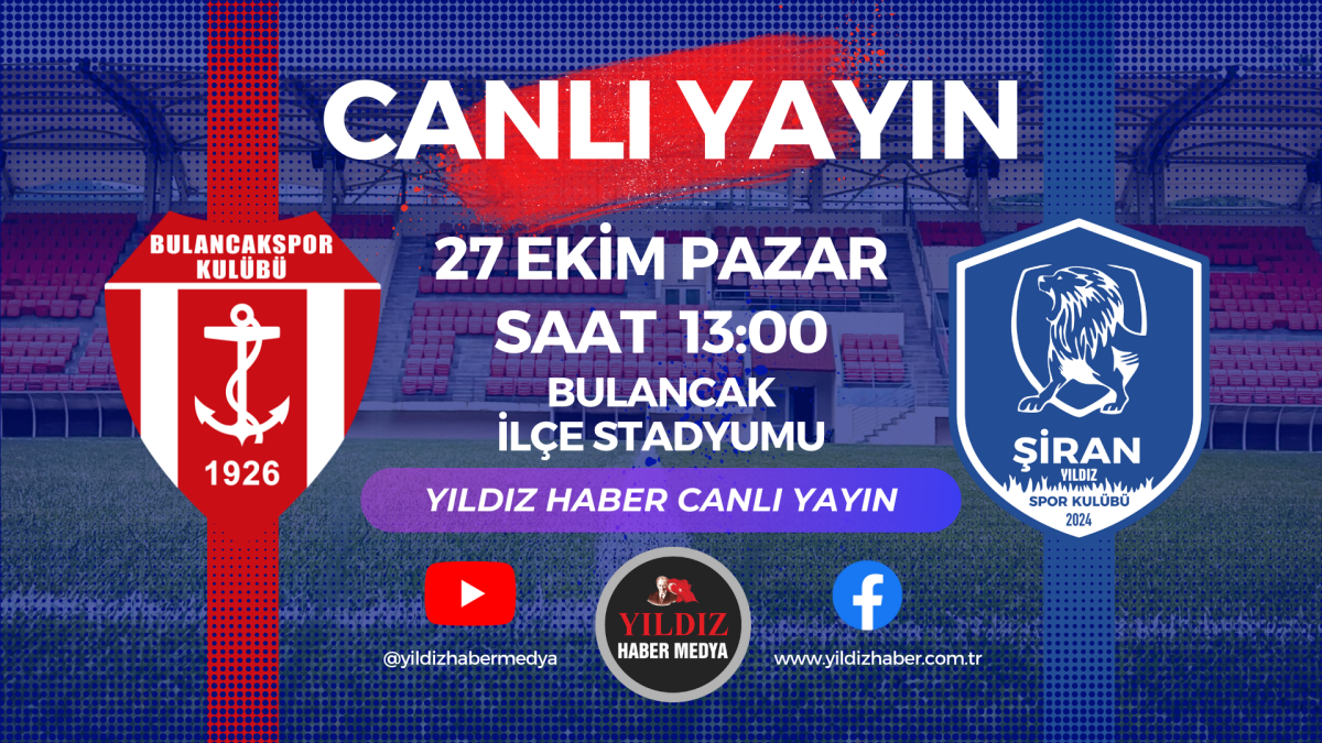 Bulancakspor, Şiran Yıldızspor maçı canlı yayında!