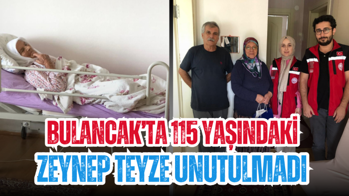 Bulancak’ta 115 yaşındaki Zeynep teyze unutulmadı