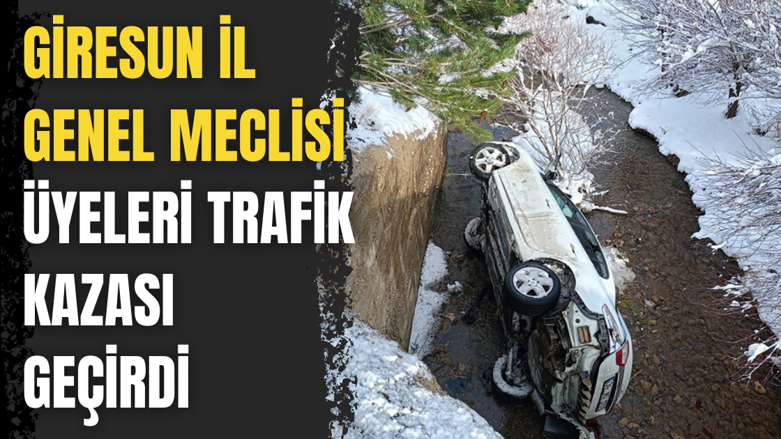 Giresun İl Genel Meclisi üyeleri trafik kazası geçirdi