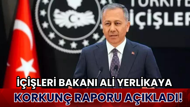 İçişleri Bakanı Ali Yerlikaya Korkunç Raporu Açıkladı!